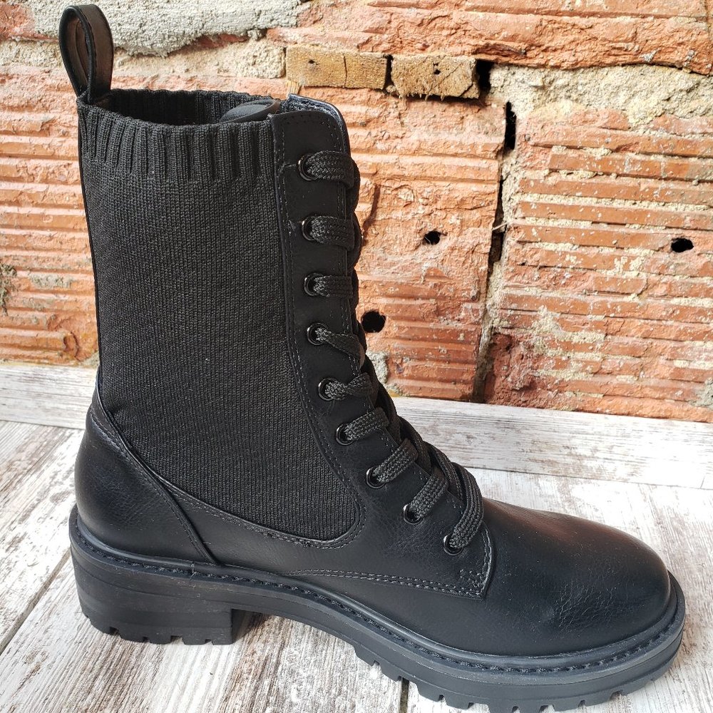 New With Tags Yellowbox Akie Black Combat Boots